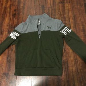 VS Pink olive green sweater